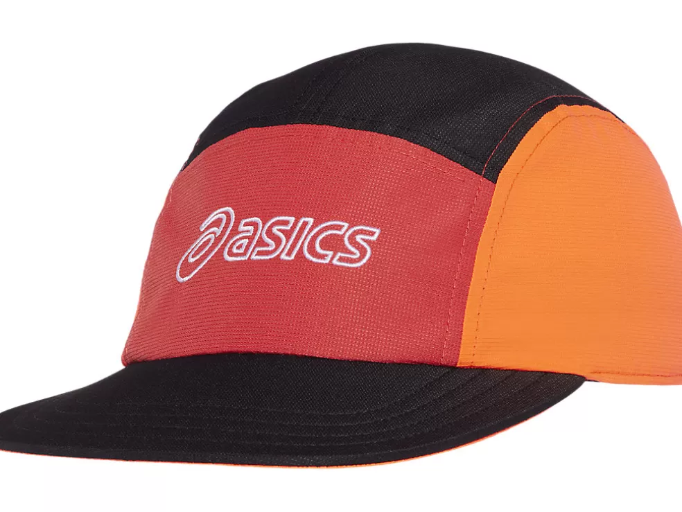 Hardlopen | Hoofddeksels>ASICS 5 PANEL CAP Sunrise Red/True Red/Perf Black