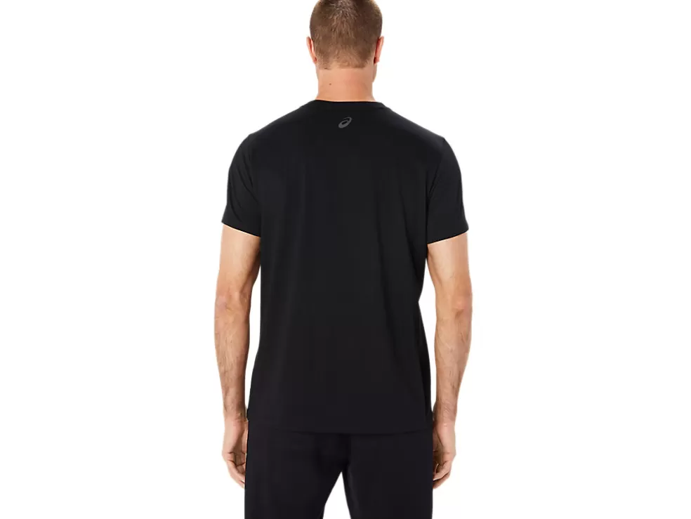 Shirts met korte mouwen | Bovenkleding>ASICS LOGO SS TEE Performance Black/Graphite Grey