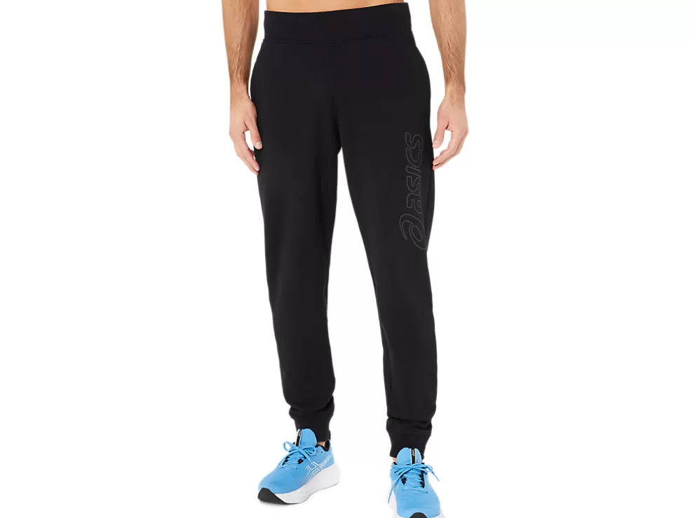 Broek | Broeken>ASICS LOGO SWEATPANT Performance Black/Graphite Grey