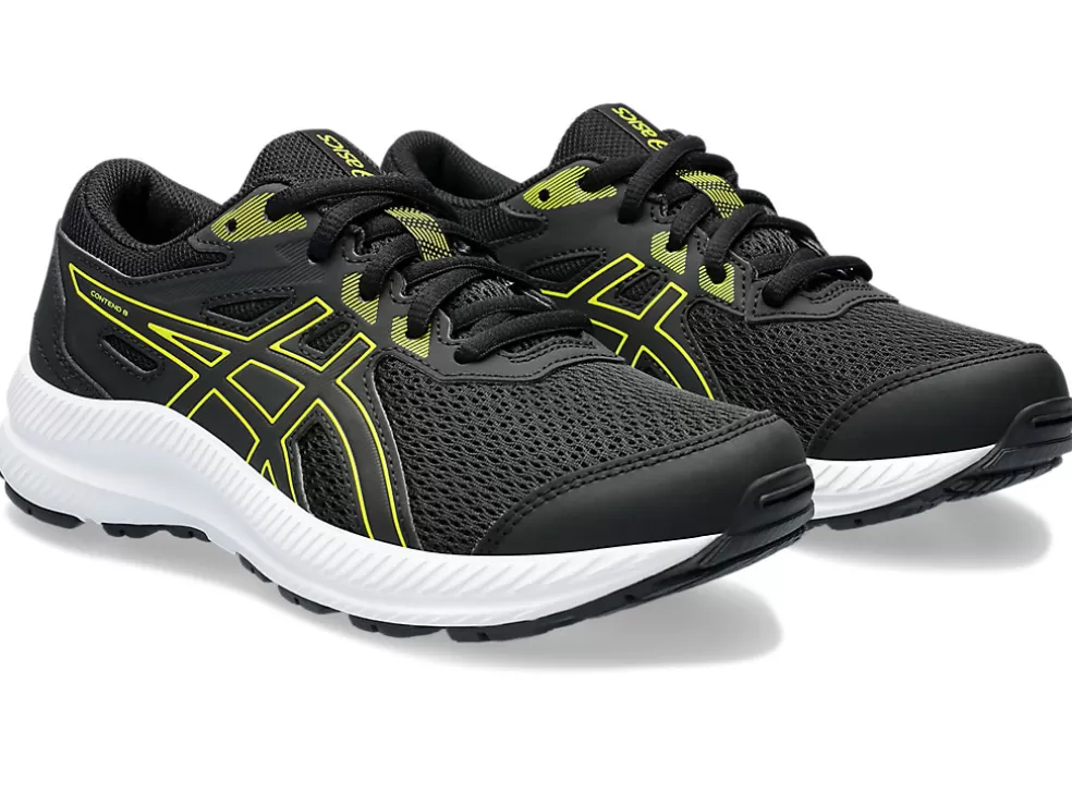 Hardloopschoenen | Hardlopen>ASICS CONTEND 8 GS Black/Bright Yellow