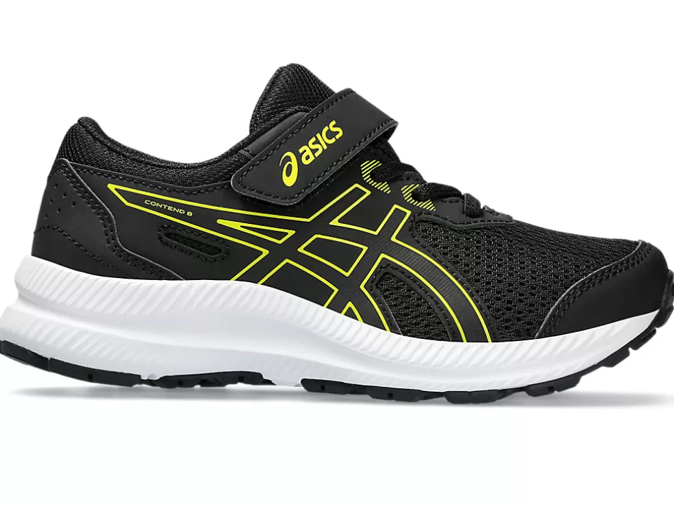 Hardloopschoenen | Hardlopen>ASICS CONTEND 8 PS Black/Bright Yellow