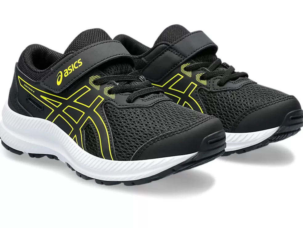 Hardloopschoenen | Hardlopen>ASICS CONTEND 8 PS Black/Bright Yellow