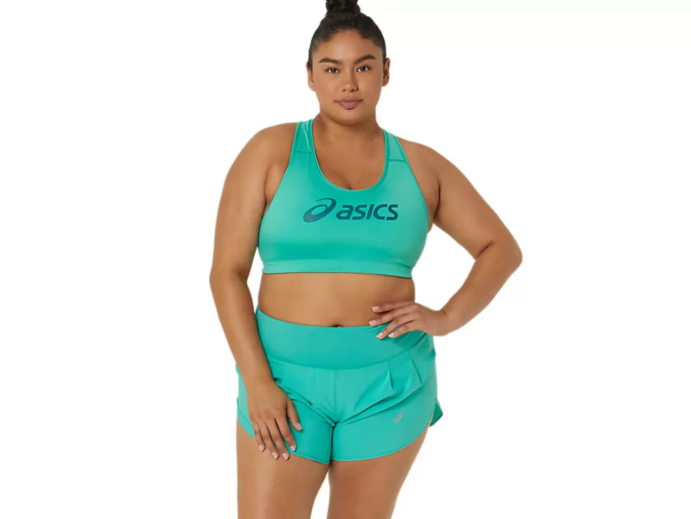 Kleding | Hardlopen>ASICS CORE LOGO BRA Aurora Green/Rich Teal