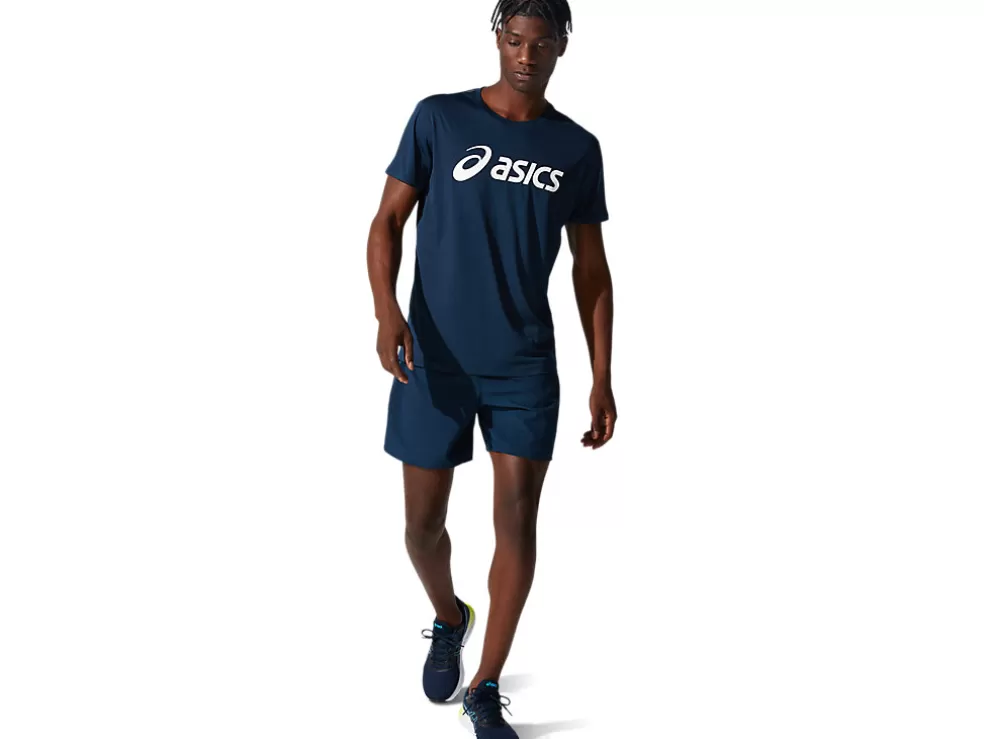 Kleding | Hardlopen>ASICS CORE TOP French Blue/Brilliant White