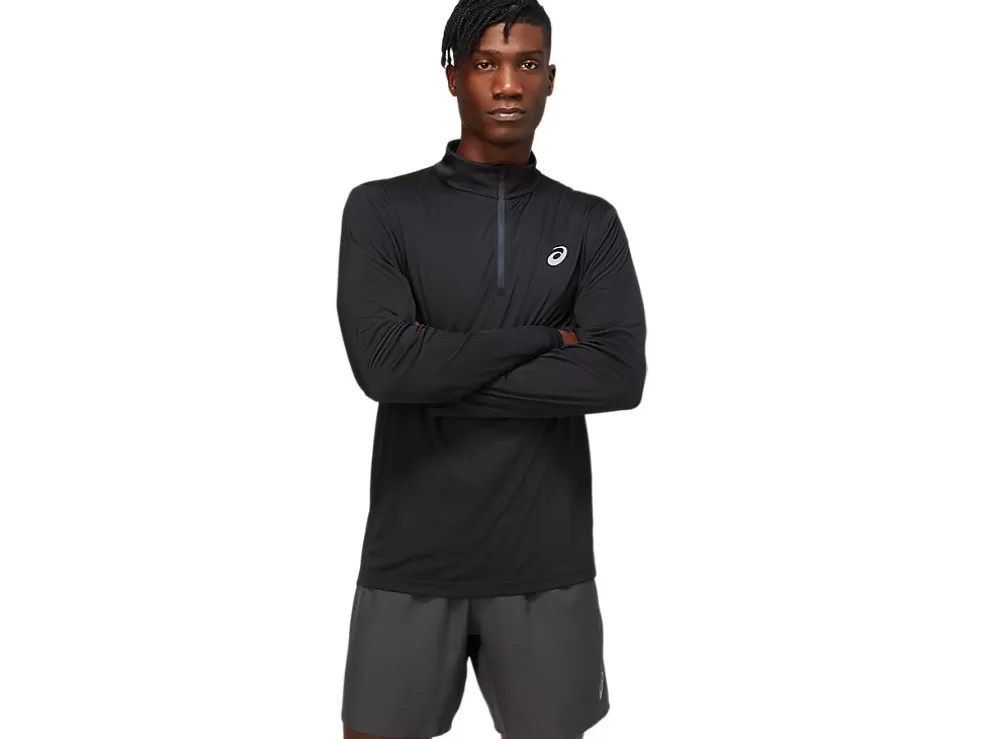 Kleding | Hardlopen>ASICS CORE LS 1/2 ZIP TOP Performance Black