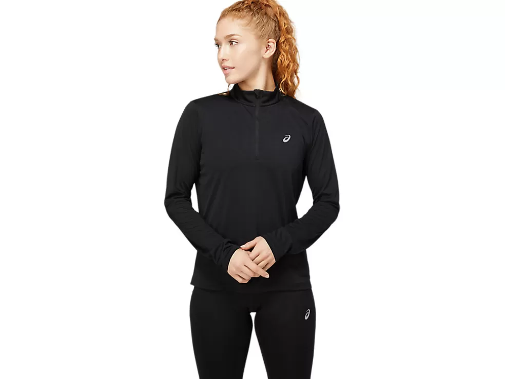 Kleding | Hardlopen>ASICS CORE LS 1/2 ZIP TOP Performance Black