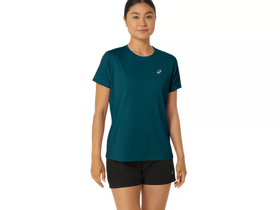 Kleding | Bovenkleding>ASICS CORE SS TOP Rich Teal