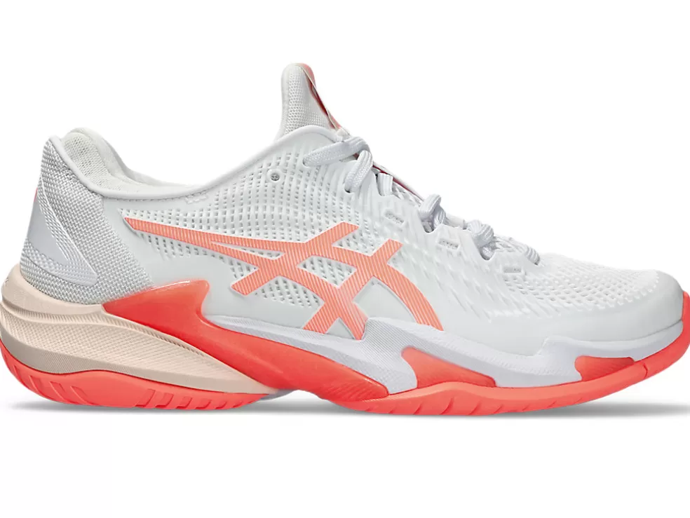 COURT FF™ | Tennisschoenen>ASICS COURT FF 3 White/Sun Coral