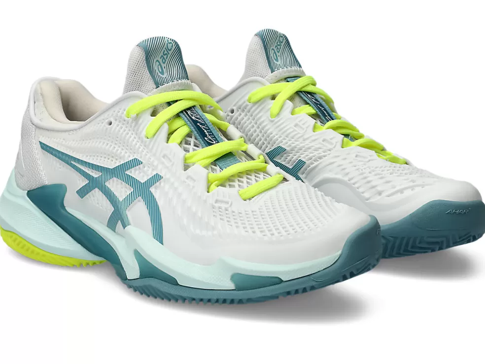 COURT FF™ | Tennisschoenen>ASICS COURT FF 3 CLAY White/Soothing Sea