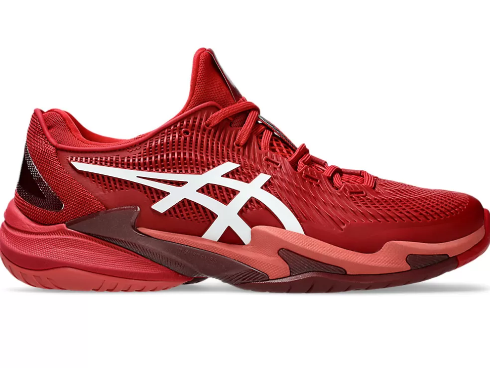 COURT FF™ | Tennisschoenen>ASICS COURT FF 3 NOVAK Cranberry/White