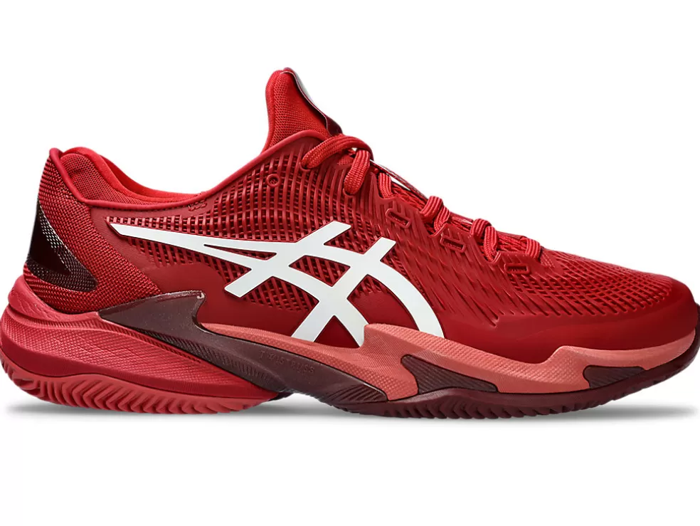 Tennisschoenen | COURT FF™>ASICS COURT FF 3 NOVAK CLAY Cranberry/White