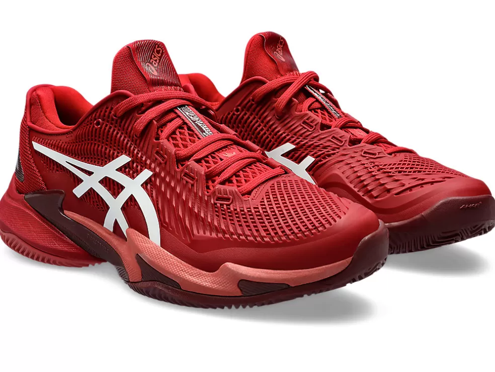 Tennisschoenen | COURT FF™>ASICS COURT FF 3 NOVAK CLAY Cranberry/White