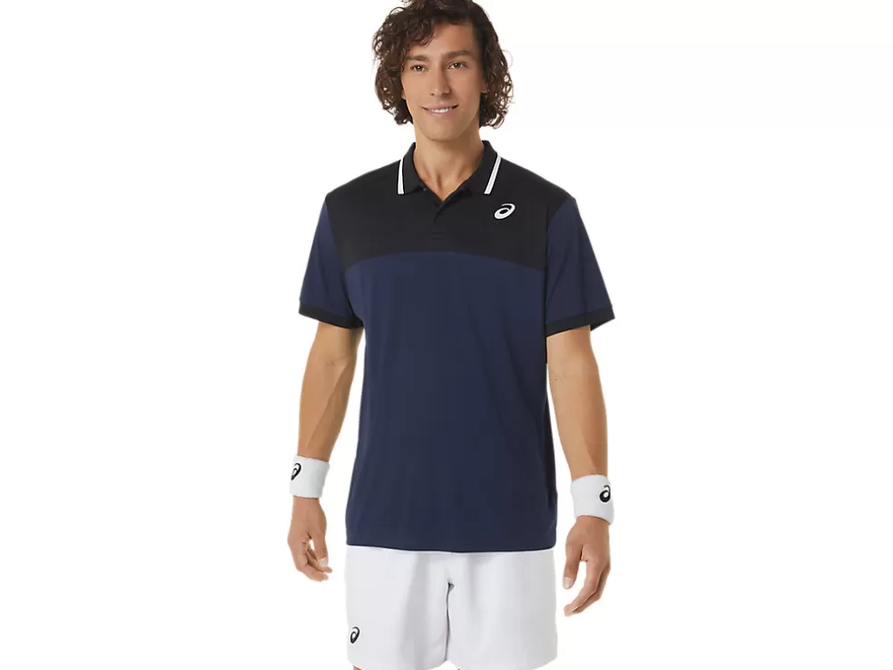 Kleding | Tennis>ASICS COURT POLO SHIRT Midnight/Performance Black