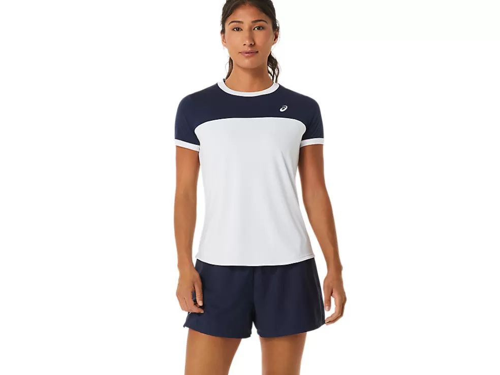 Kleding | Tennis>ASICS COURT SS TOP Brilliant White/Midnight