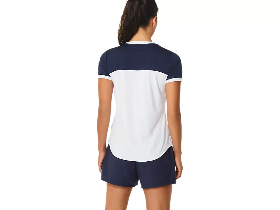 Kleding | Tennis>ASICS COURT SS TOP Brilliant White/Midnight