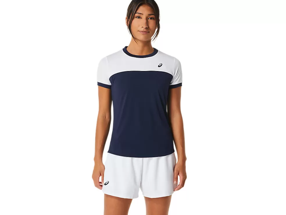 Kleding | Tennis>ASICS COURT SS TOP Midnight/Brilliant White