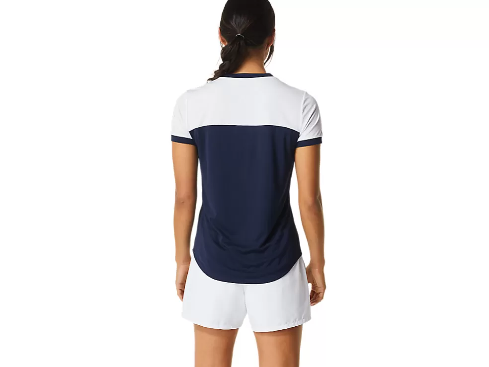 Kleding | Tennis>ASICS COURT SS TOP Midnight/Brilliant White