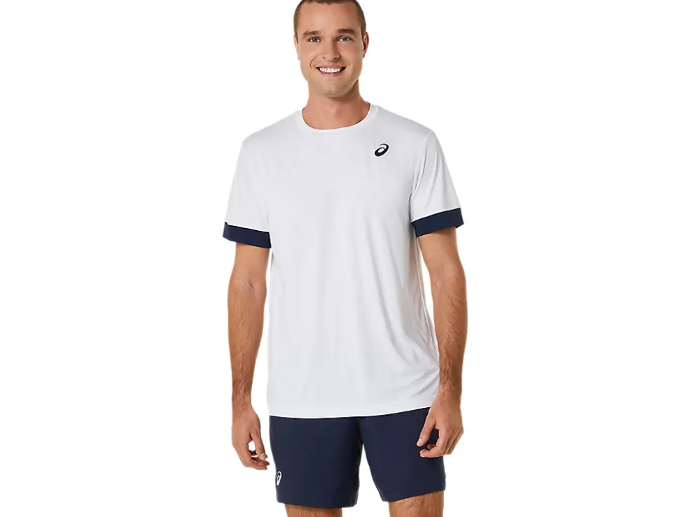 Kleding | Tennis>ASICS COURT SS TOP Brilliant White/Midnight