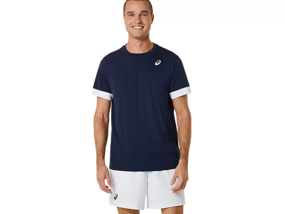 Kleding | Tennis>ASICS COURT SS TOP Midnight/Brilliant White