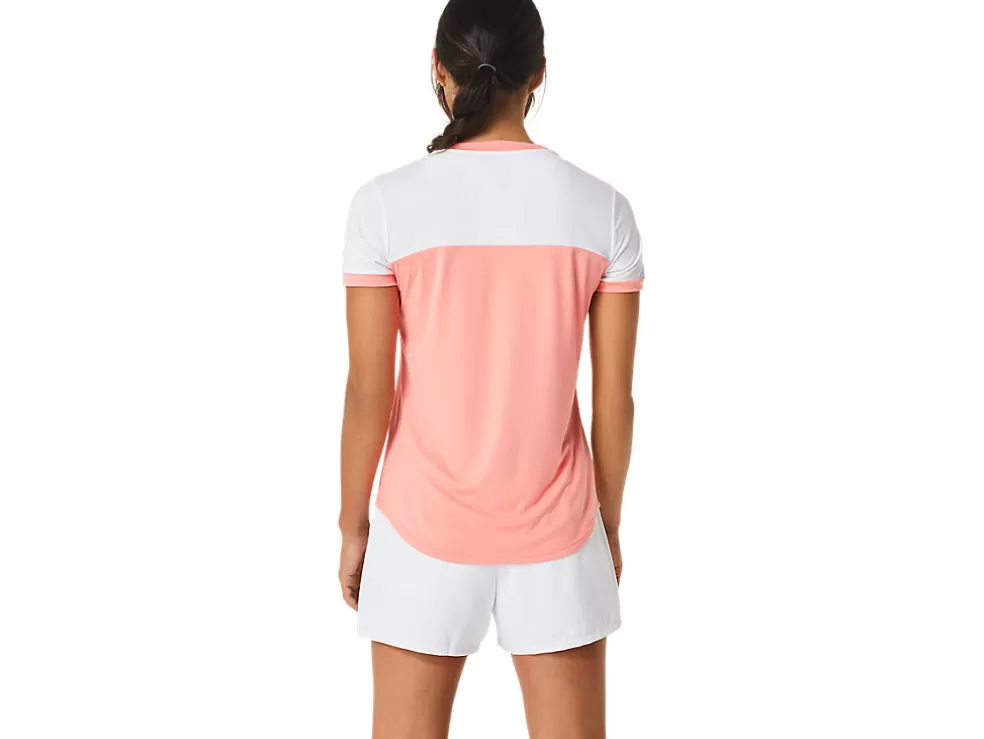 Kleding | Tennis>ASICS COURT SS TOP Guava/Brilliant White