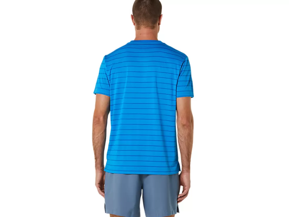 Kleding | Tennis>ASICS COURT STRIPE SS TOP Directoire Blue