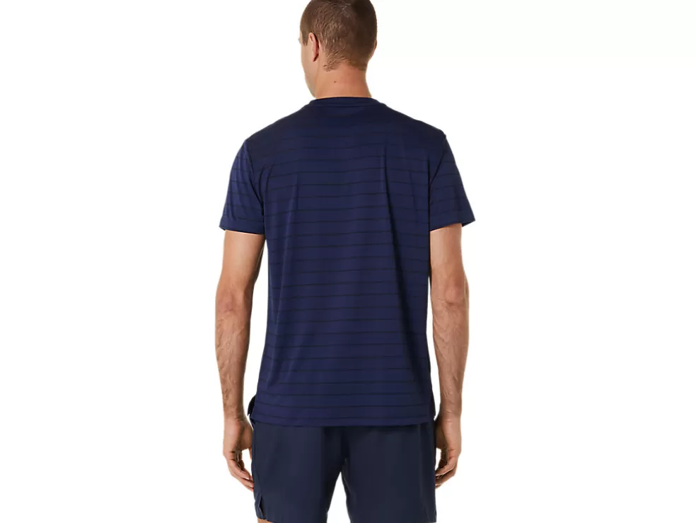 Kleding | Tennis>ASICS COURT STRIPE SS TOP Midnight