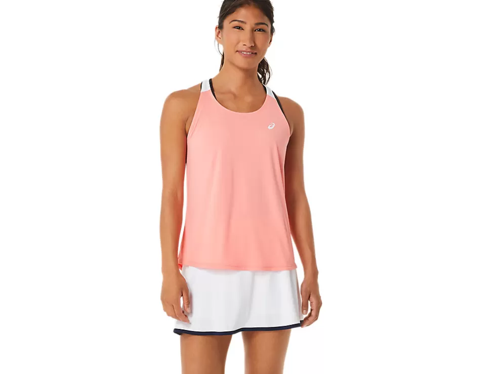 Kleding | Tennis>ASICS COURT TANK Guava/Brilliant White