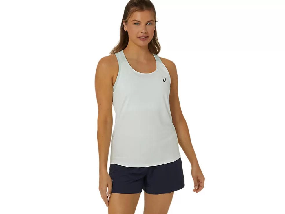 Kleding | Shirts met korte mouwen>ASICS COURT TANK Pale Mint/Pale Blue