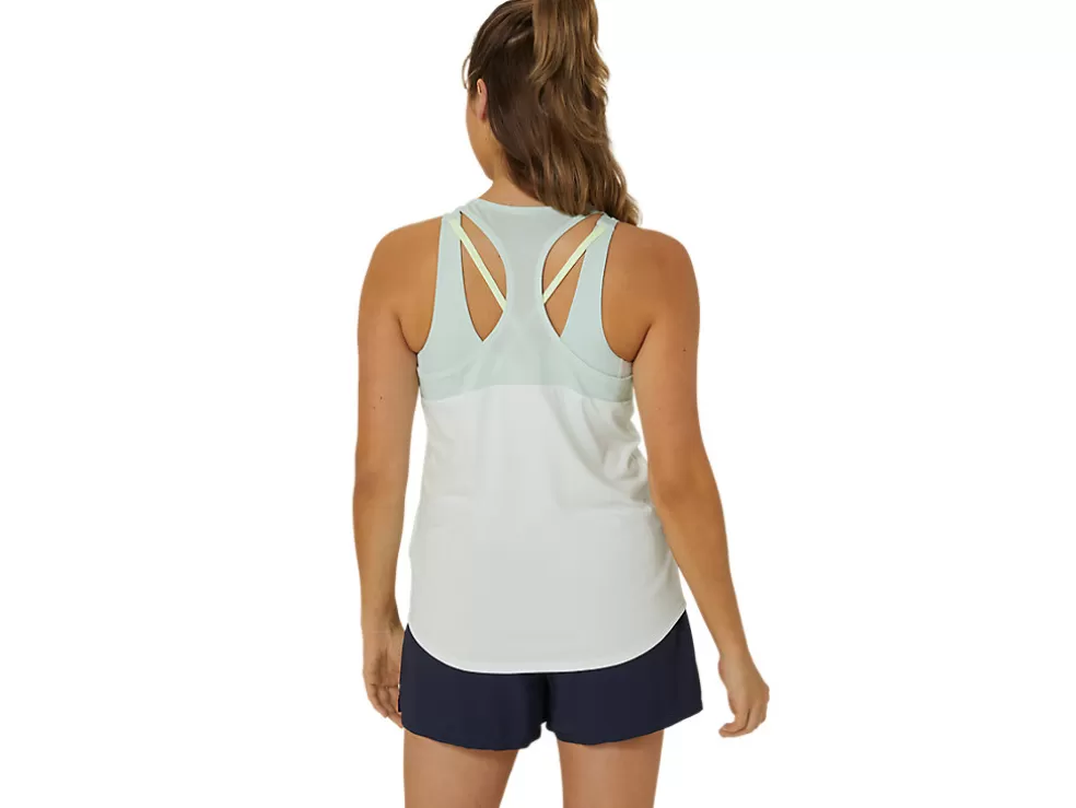 Kleding | Shirts met korte mouwen>ASICS COURT TANK Pale Mint/Pale Blue