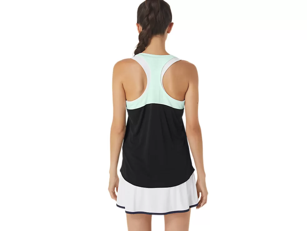 Kleding | Shirts met korte mouwen>ASICS COURT TANK Performance Black/Mint Tint