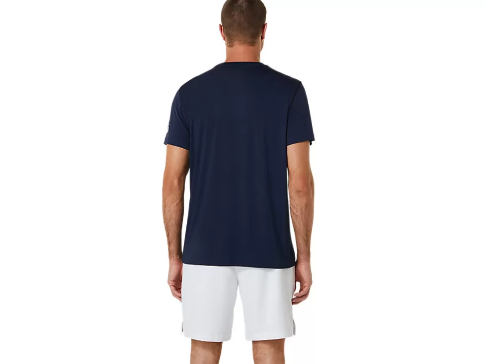 Kleding | Tennis>ASICS COURT TENNIS GRAPHIC TEE Midnight