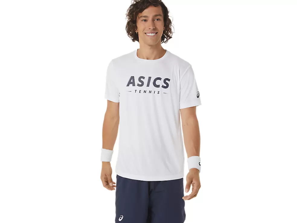 Kleding | Tennis>ASICS COURT TENNIS GRAPHIC TEE Brilliant White