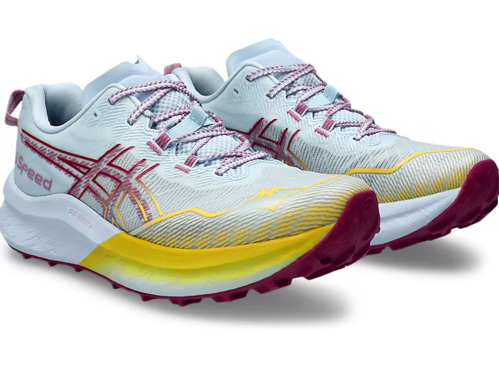 FUJI LITE™ | Trail running>ASICS FUJISPEED 2 Light Blue/Blackberry