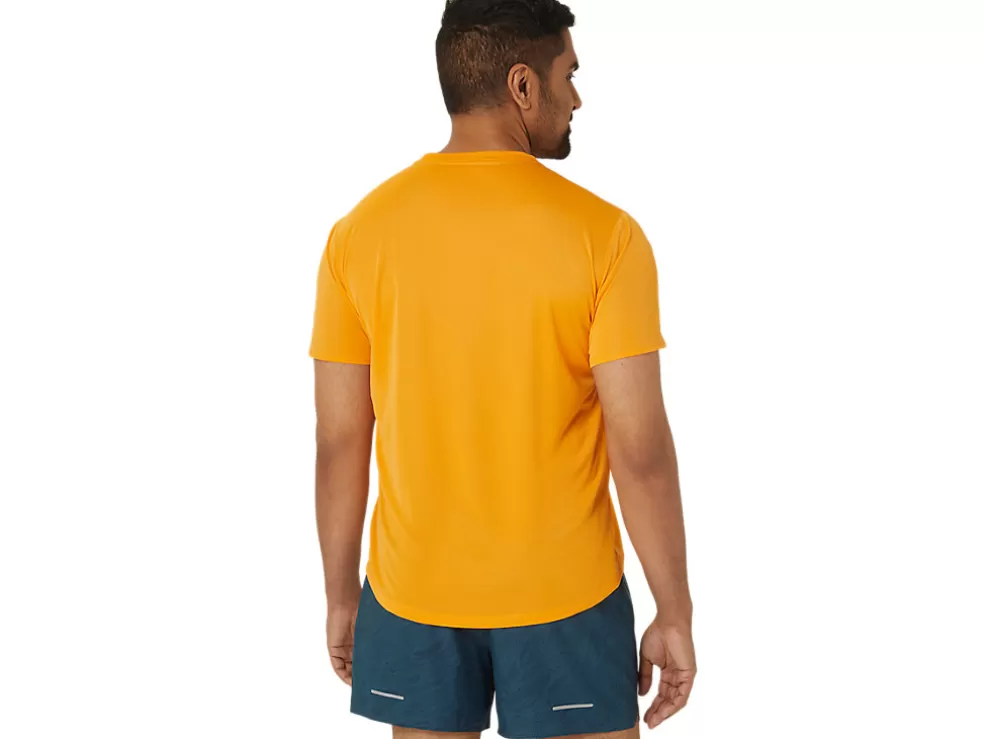 Kleding | Trail running>ASICS FUJITRAIL LOGO SS TOP Fellow Yellow/Lichen Green/Graphite Grey