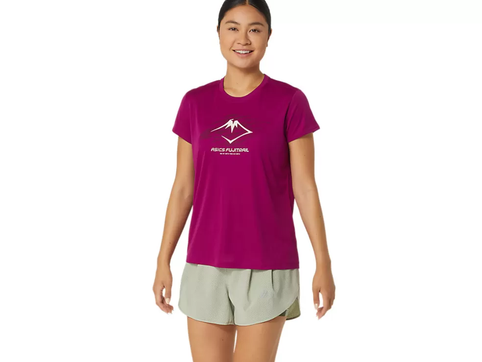 Kleding | Trail running>ASICS FUJITRAIL LOGO SS TOP Blackberry