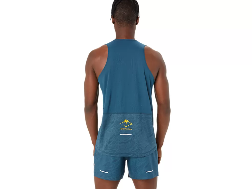 Kleding | Trail running>ASICS FUJITRAIL SINGLET Magnetic Blue