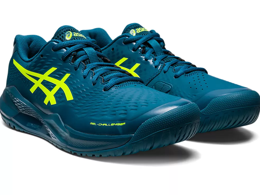 Tennisschoenen | Tennis>ASICS GEL-CHALLENGER 14 Restful Teal/Safety Yellow