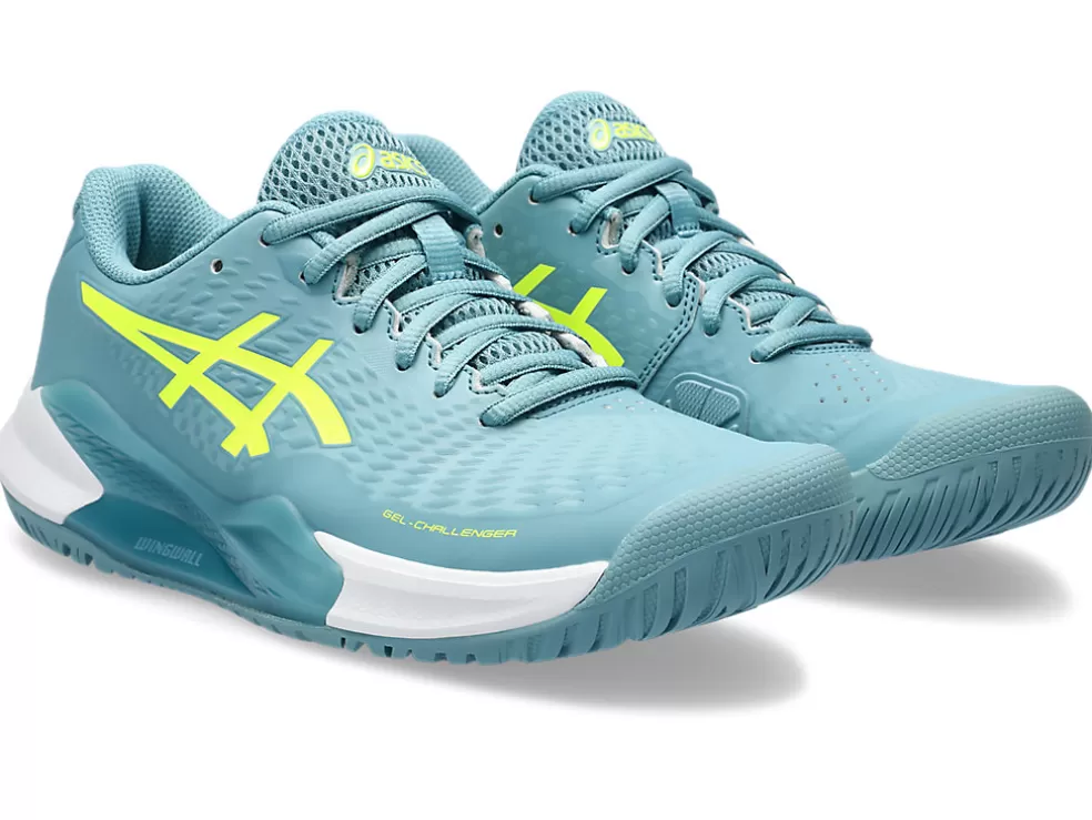 Tennisschoenen | Tennis>ASICS GEL-CHALLENGER 14 Gris Blue/Safety Yellow