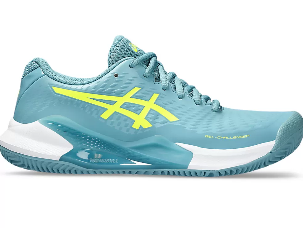 Tennisschoenen | Tennis>ASICS GEL-CHALLENGER 14 CLAY Gris Blue/Safety Yellow