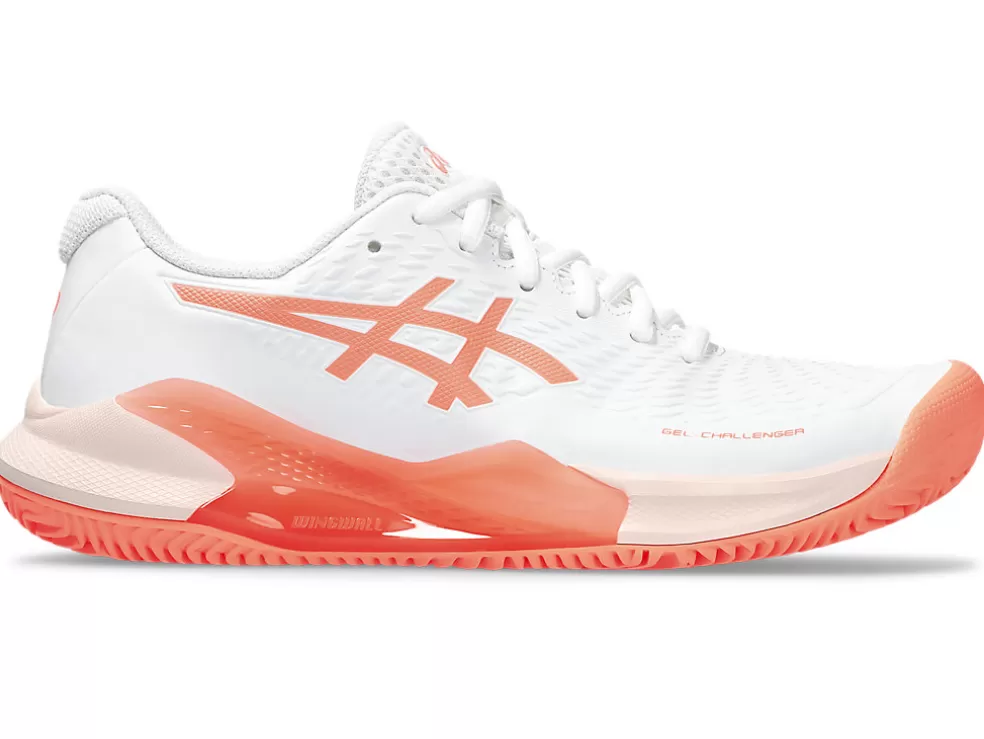 Tennisschoenen | Tennis>ASICS GEL-CHALLENGER 14 CLAY White/Sun Coral