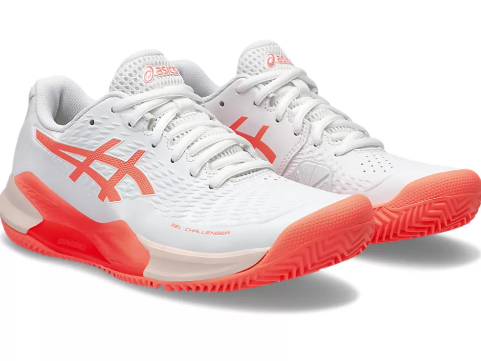 Tennisschoenen | Tennis>ASICS GEL-CHALLENGER 14 CLAY White/Sun Coral