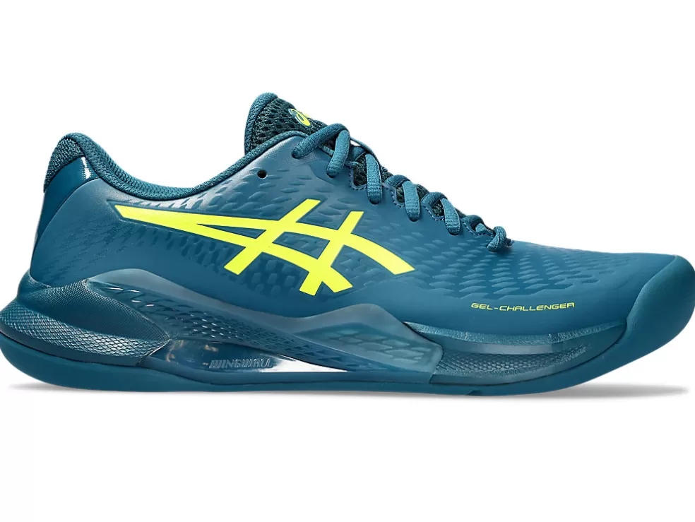 Tennisschoenen | Tennis>ASICS GEL-CHALLENGER 14 INDOOR Restful Teal/Safety Yellow