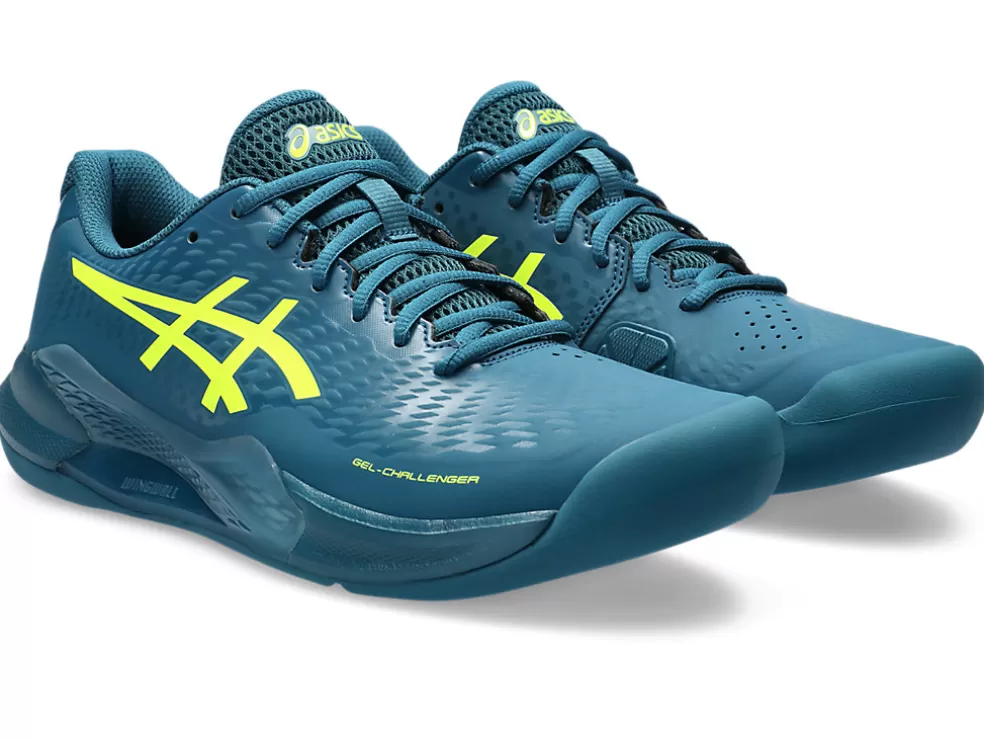 Tennisschoenen | Tennis>ASICS GEL-CHALLENGER 14 INDOOR Restful Teal/Safety Yellow