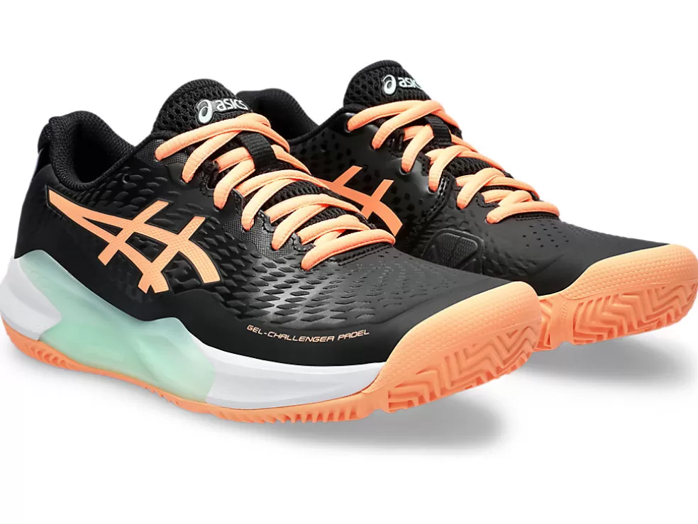 Padel | Padel>ASICS GEL-CHALLENGER 14 PADEL Black/Bright Sunstone