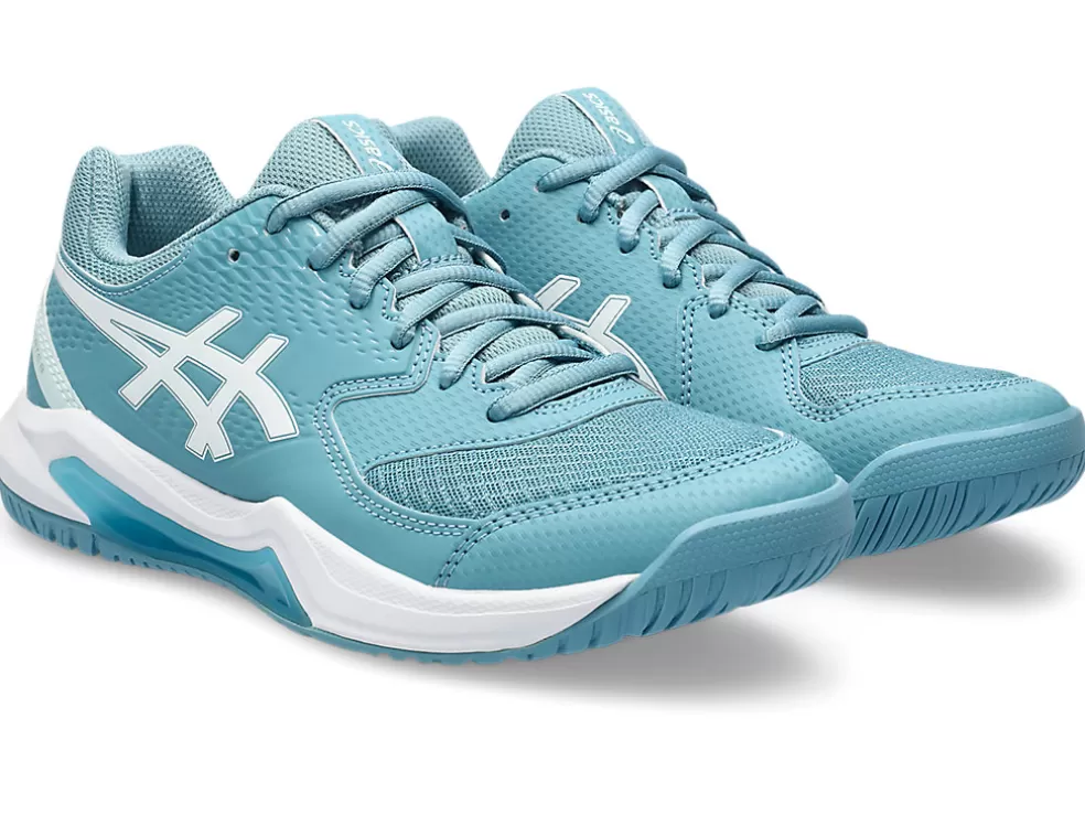 Tennisschoenen | Tennis>ASICS GEL-DEDICATE 8 Gris Blue/White