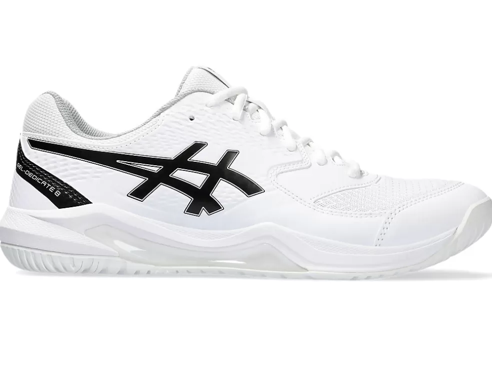 Tennisschoenen | Tennis>ASICS GEL-DEDICATE 8 White/Black