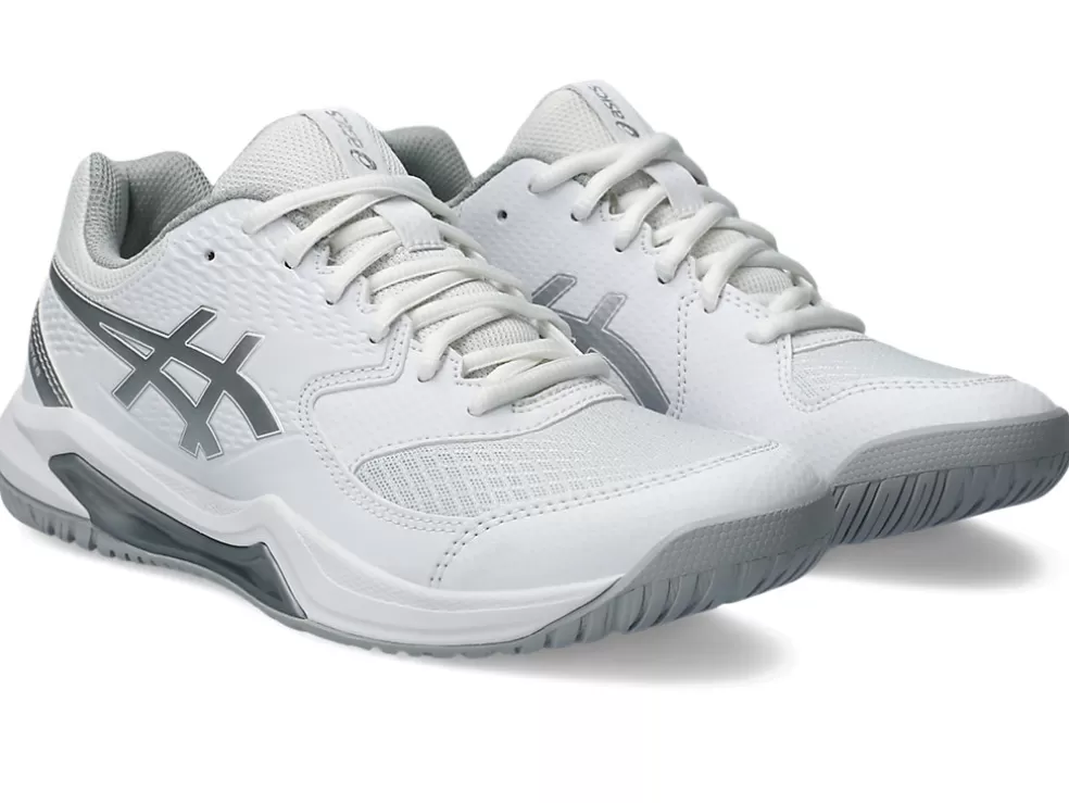 Tennisschoenen | Tennis>ASICS GEL-DEDICATE 8 White/Pure Silver