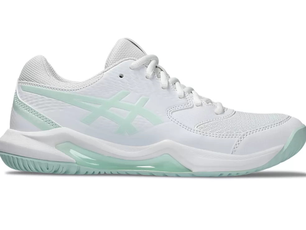 Tennisschoenen | Tennis>ASICS GEL-DEDICATE 8 White/Pale Blue