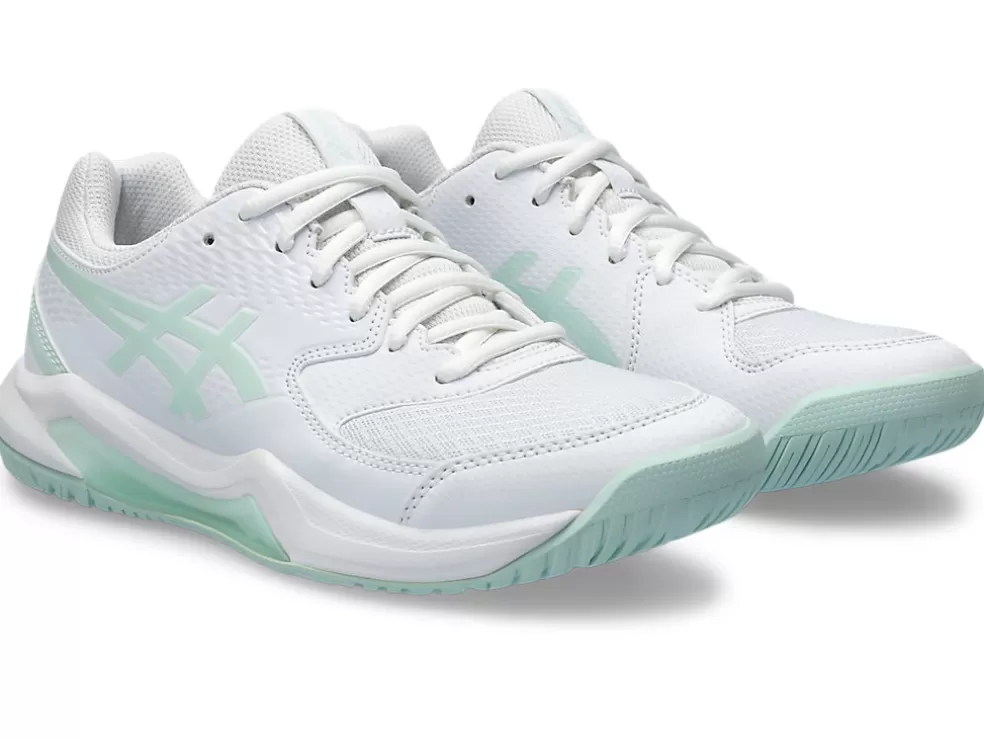 Tennisschoenen | Tennis>ASICS GEL-DEDICATE 8 White/Pale Blue