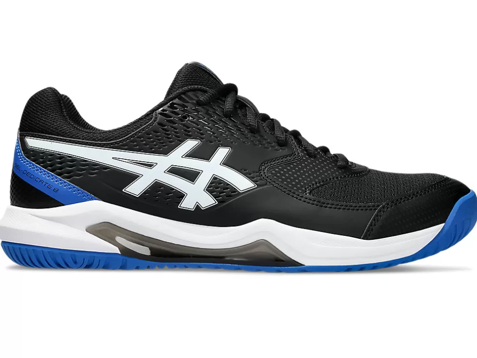 Tennisschoenen | Tennis>ASICS GEL-DEDICATE 8 Black/Tuna Blue